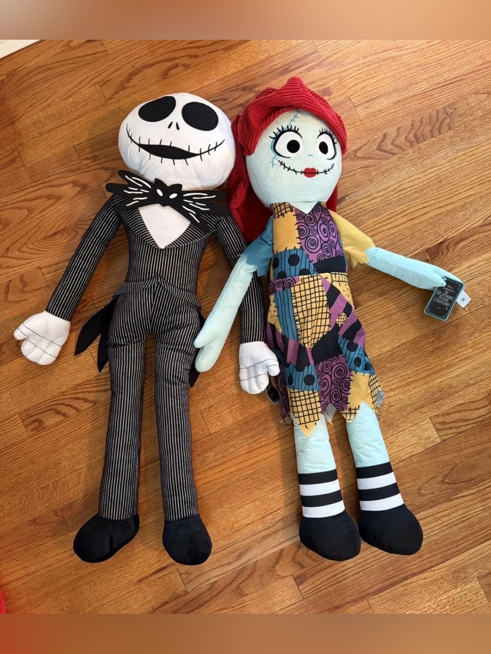 Jack Skellington Plush Doll & Sally 38" The Nightmare Before Christmas Disney
